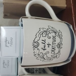 "Full Of Gratitude" Mug w/" Gratefrul for Today" Notepad